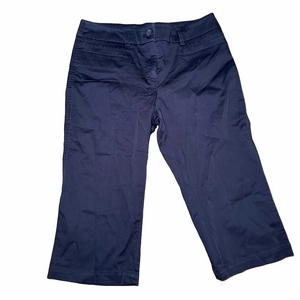 Willi Smith Stretchy Cottony Straight Leg Brown Cropped Pants Size 8